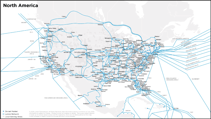 North America map