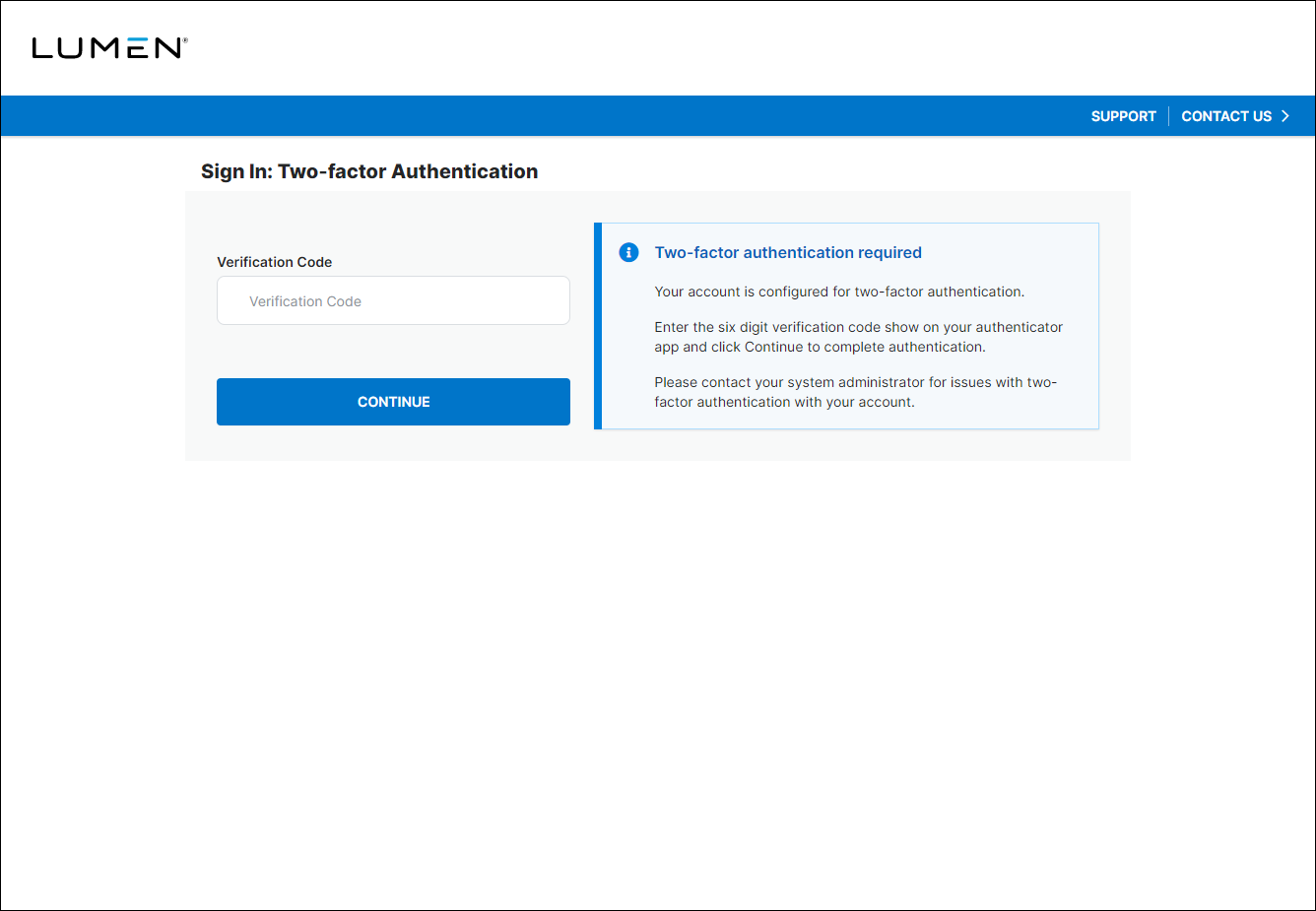 Sign in: two-factor authentication