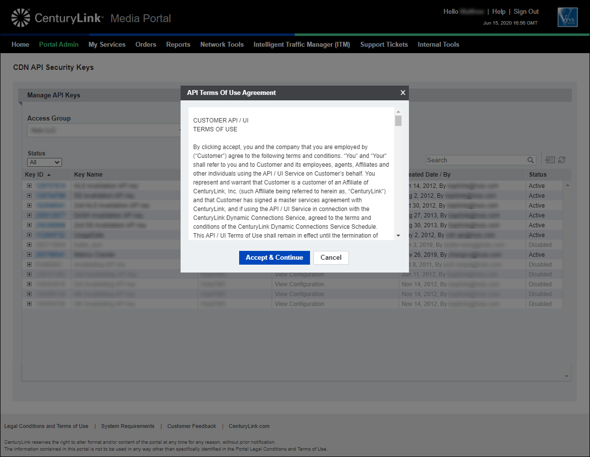 API Terms of Use Agreement